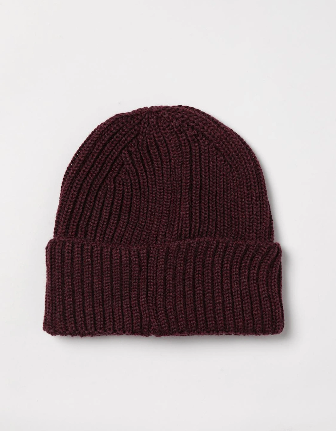 Ribbed Knit Beanie with Goggle Lens