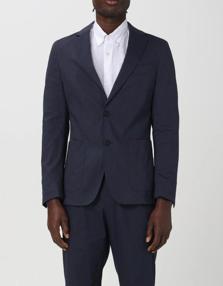 Unstructured Linen Blazer