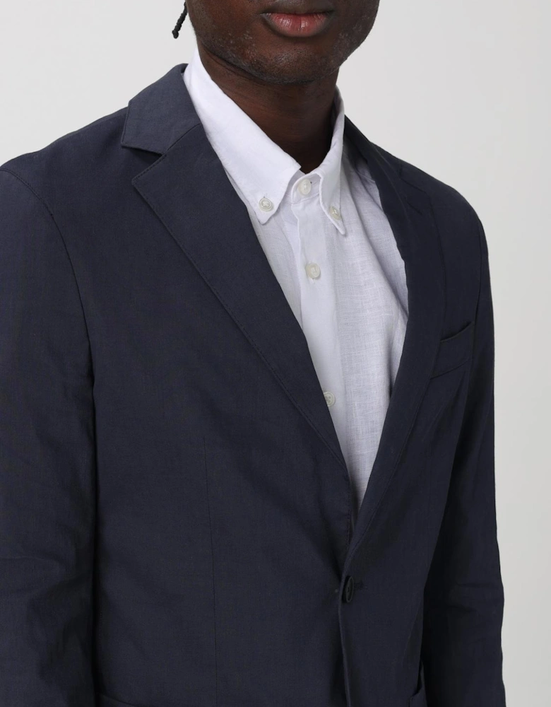 Unstructured Linen Blazer