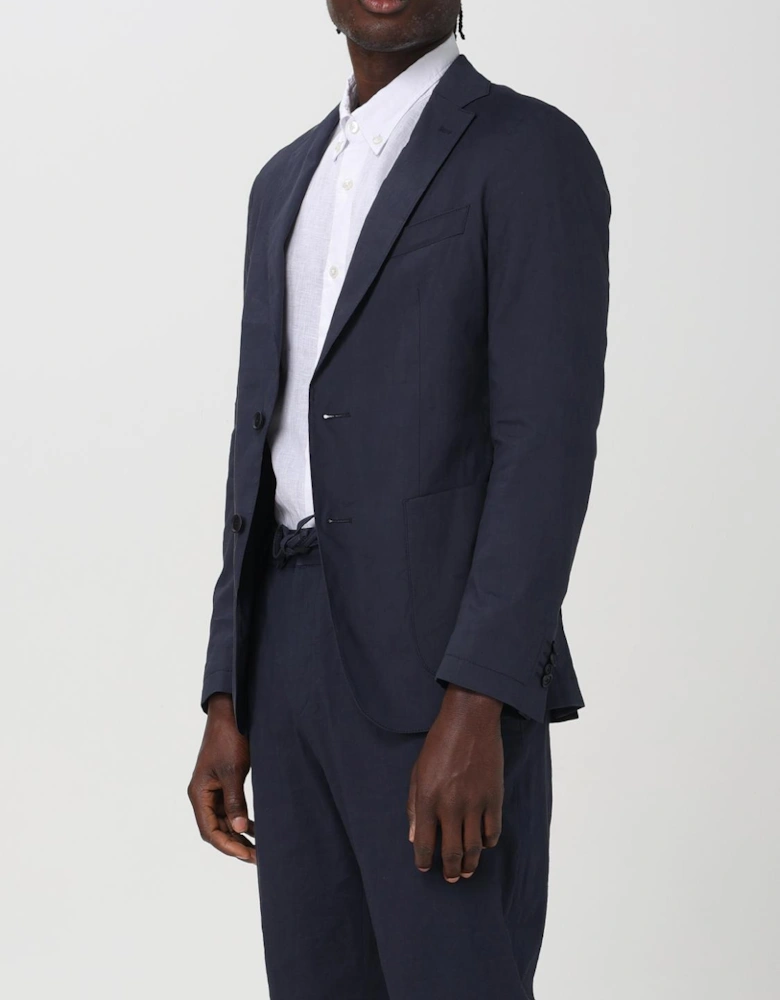 Unstructured Linen Blazer