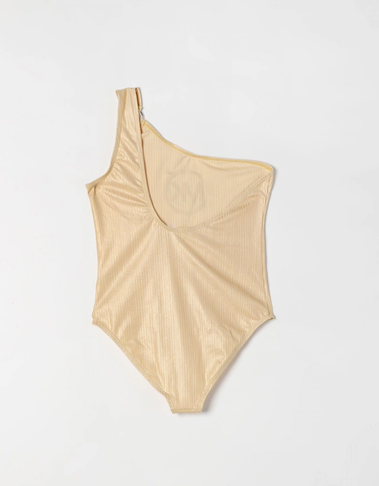 OneShoulder Ribbed Swimsuit