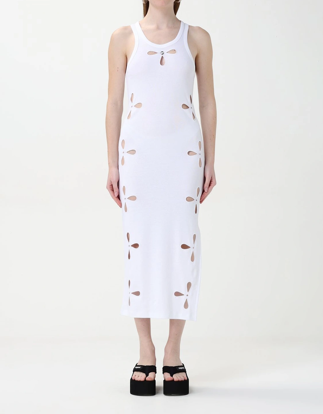 Cutout Midi Dress Floral Detail, 5 of 4