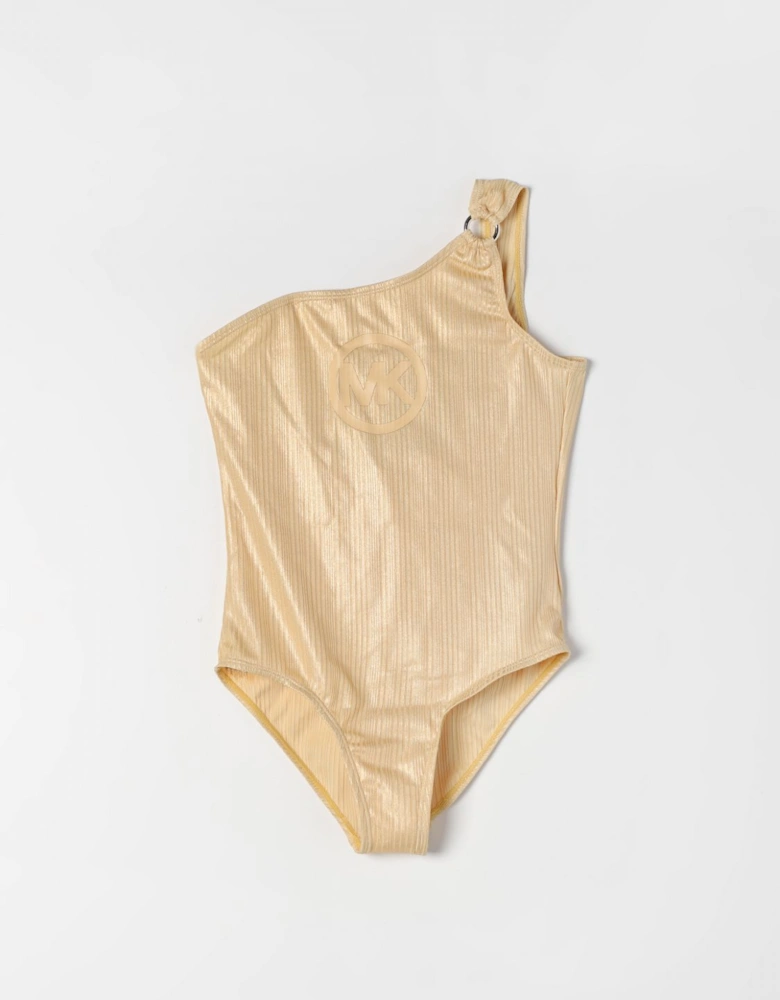 OneShoulder Ribbed Swimsuit