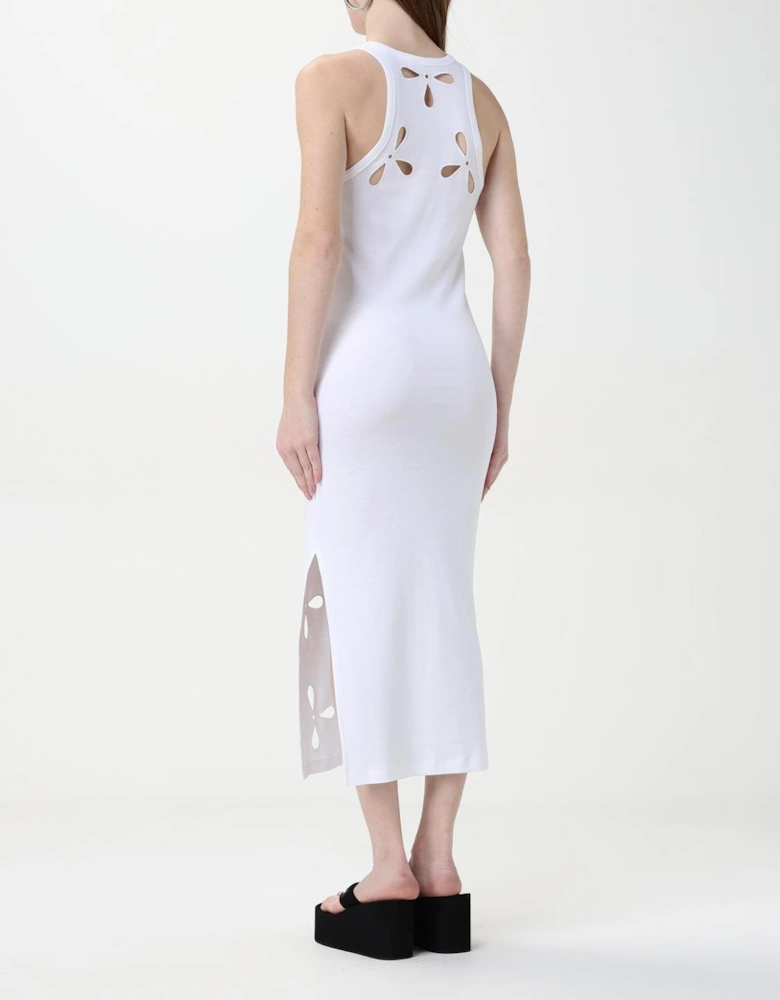 Cutout Midi Dress Floral Detail