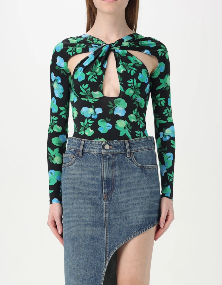 Floral Print Keyhole Bodysuit