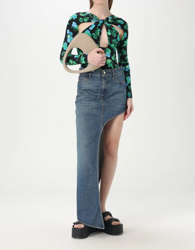 Floral Print Keyhole Bodysuit