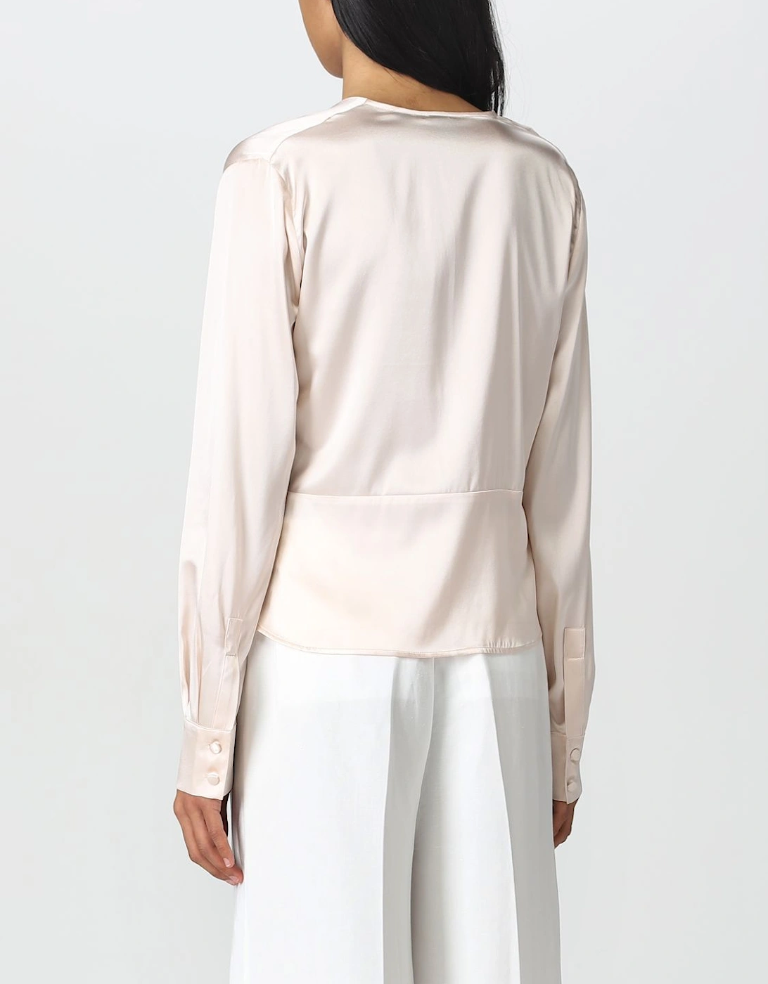Silk KnotFront Blouse