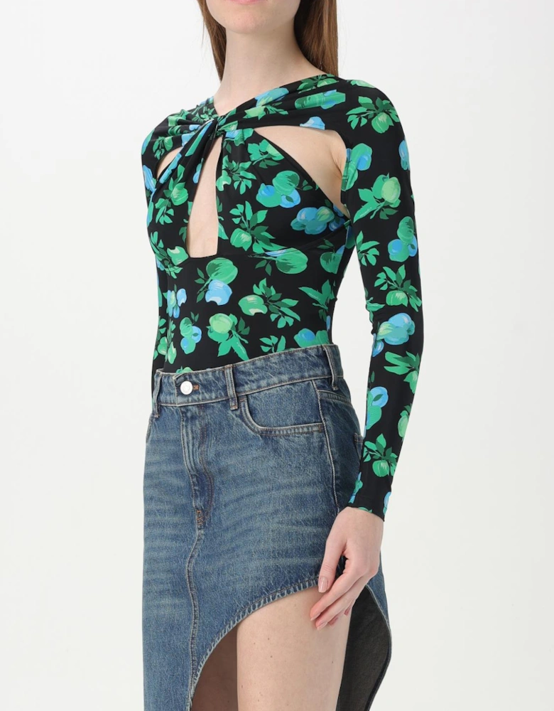 Floral Print Keyhole Bodysuit
