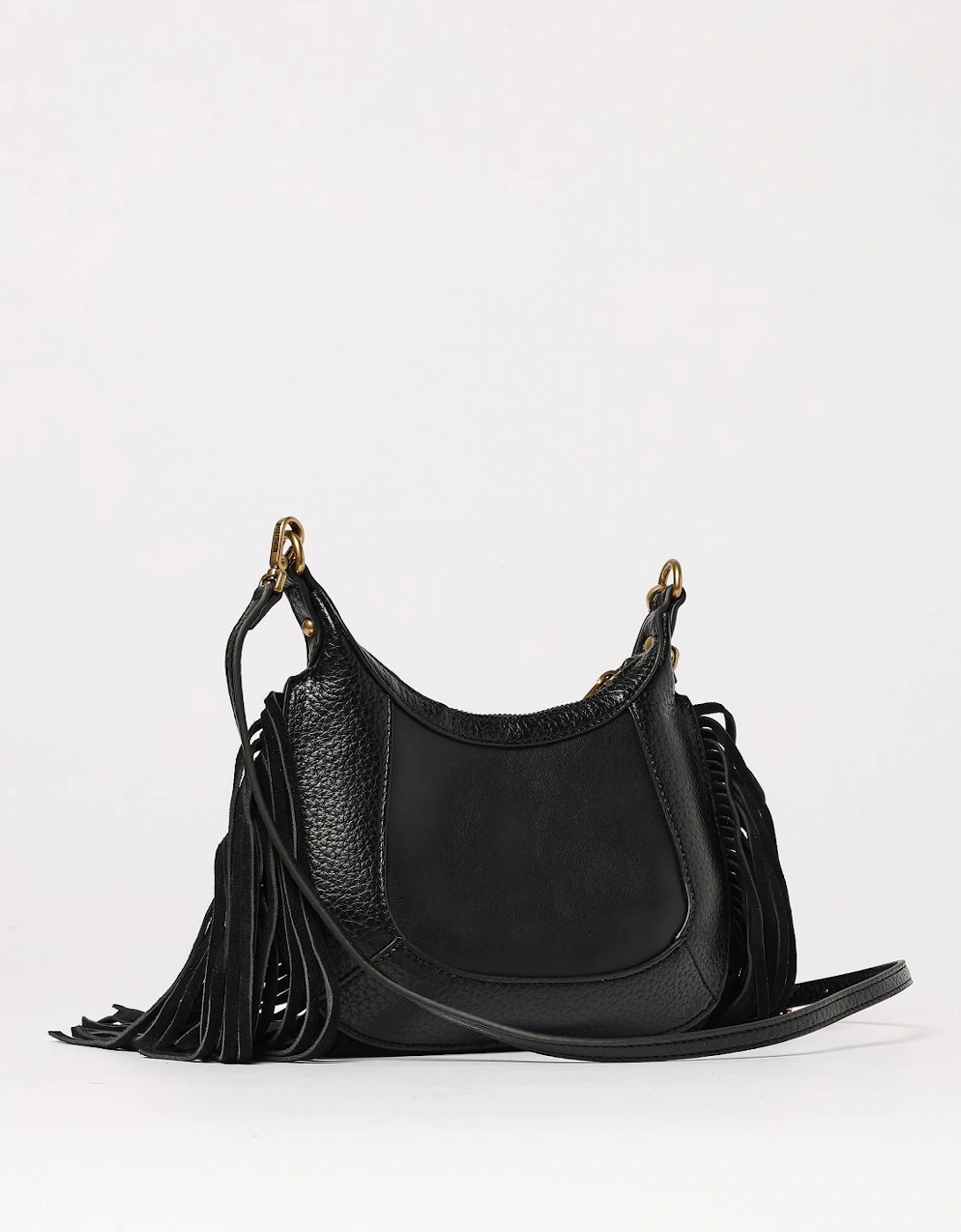 Fringed Leather Clutch