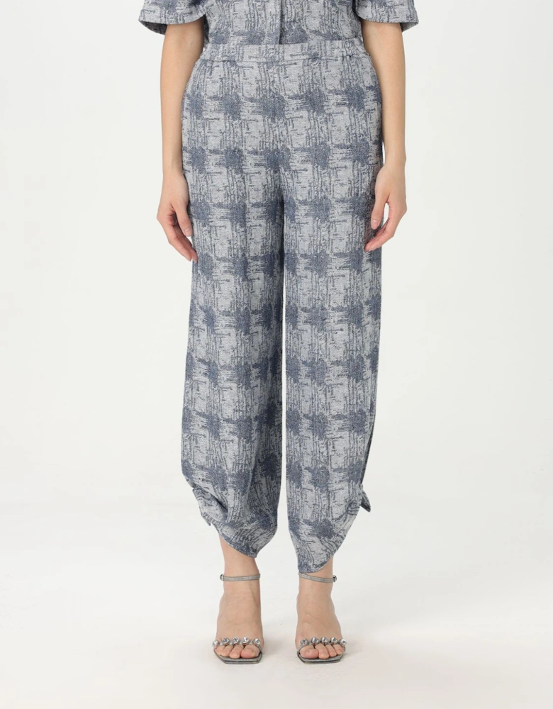 Wide Leg Pants Textured Design