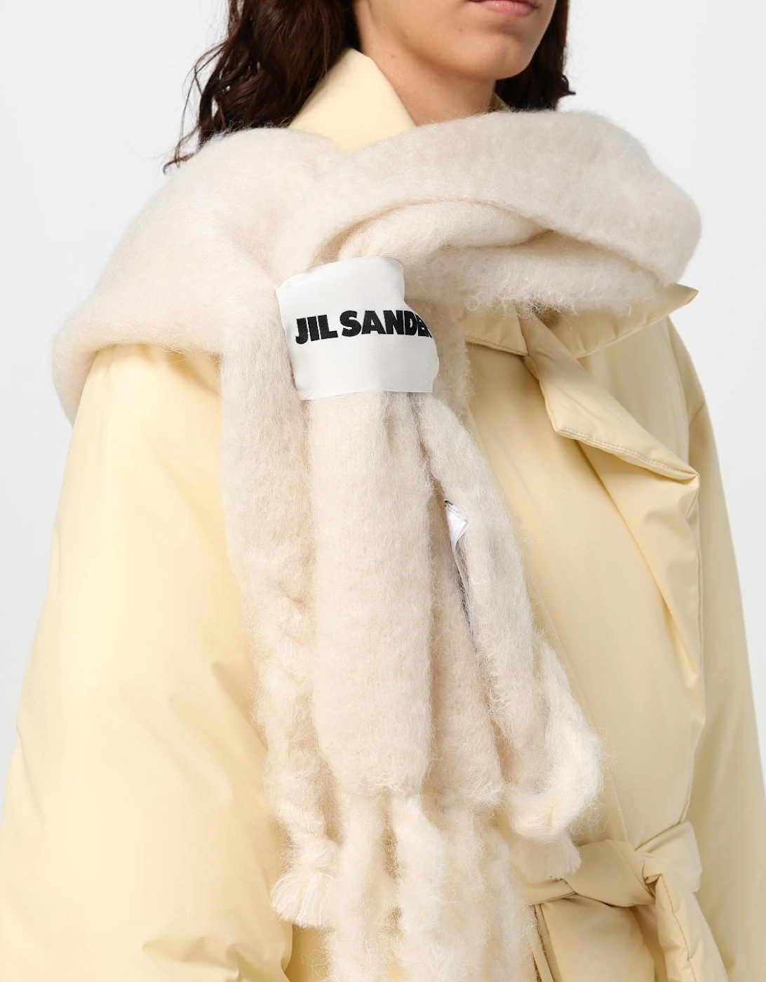Mohair Wool Tassel Scarf
