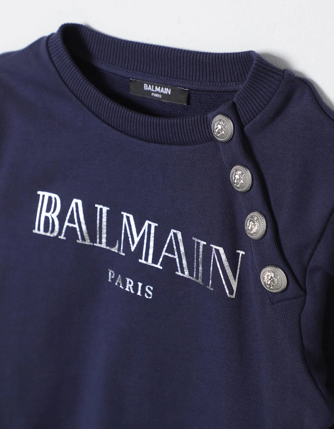 Kids Sweatshirt Button Detail