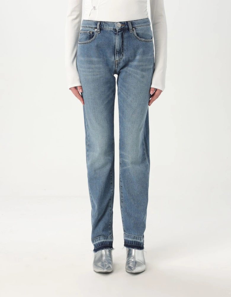 Relaxed Fit Cuffed Jeans