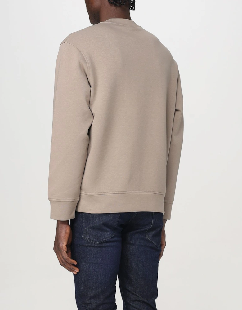 Crew Neck Sweatshirt Embroidered Logo
