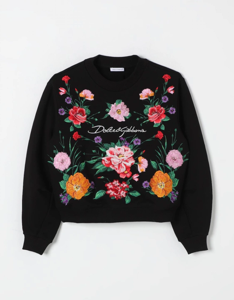 Floral Embroidered Sweatshirt