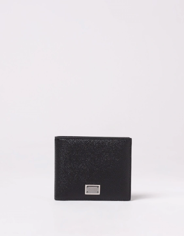Luxury Bifold Leather Wallet with Embossed Logo
