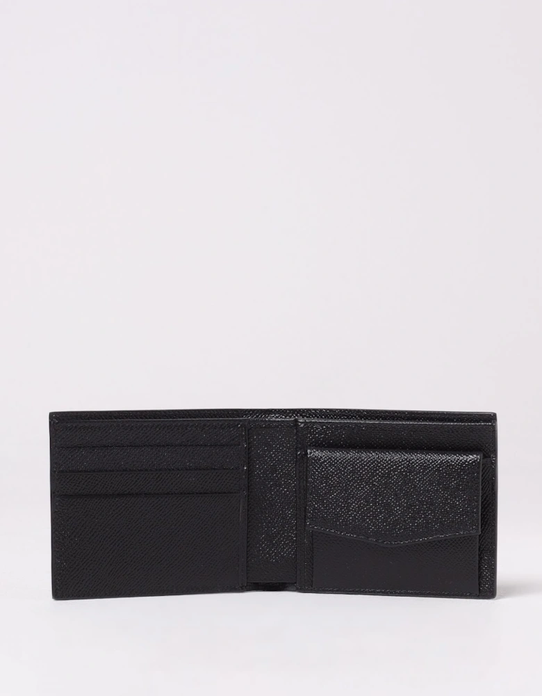 Luxury Bifold Leather Wallet with Embossed Logo