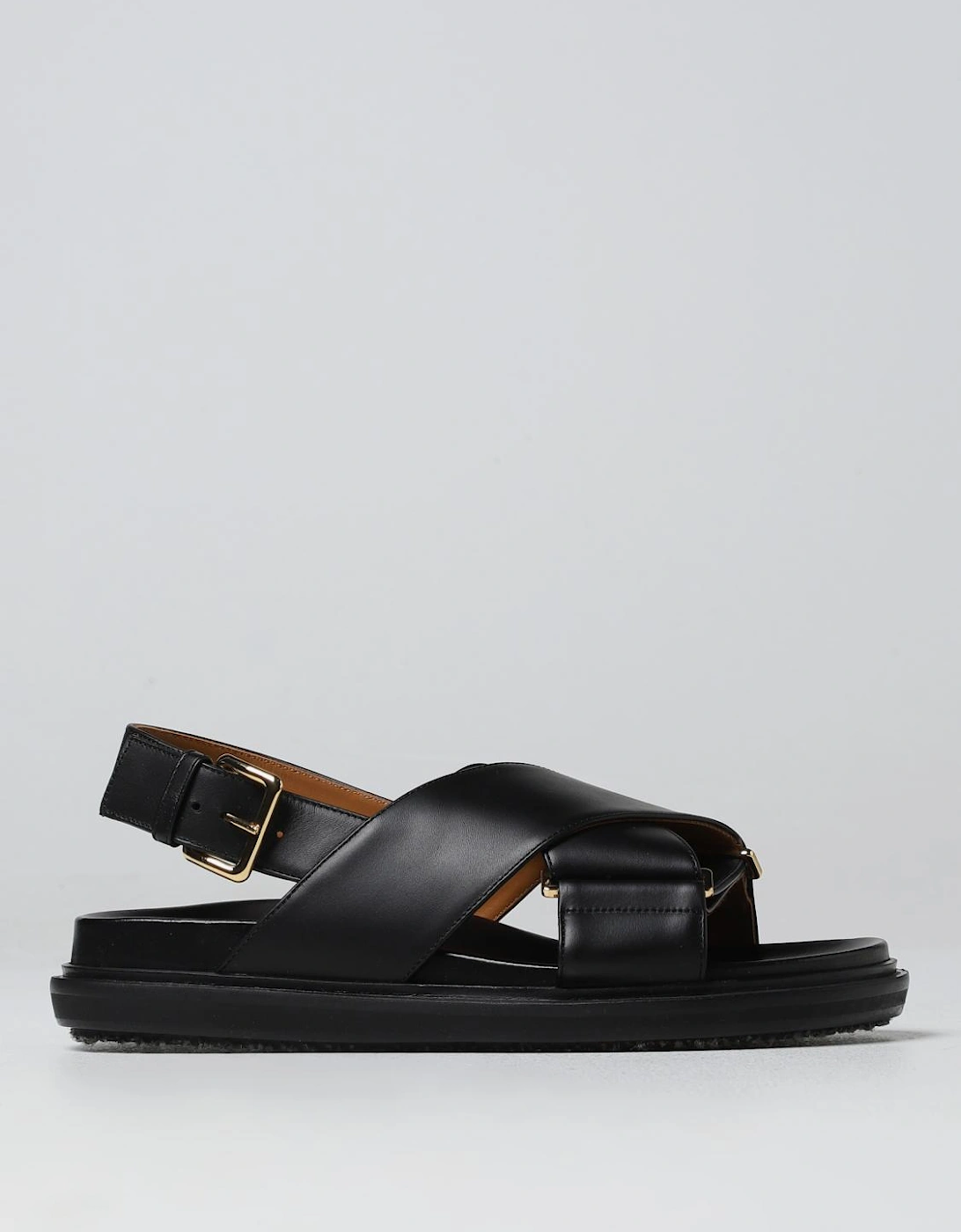 Leather CrossStrap Platform Sandals, 5 of 4