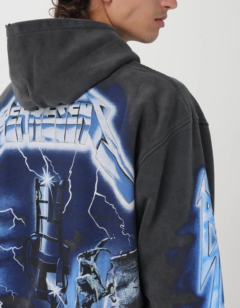 Metallica Ride The Lightning Oversized Hoodie