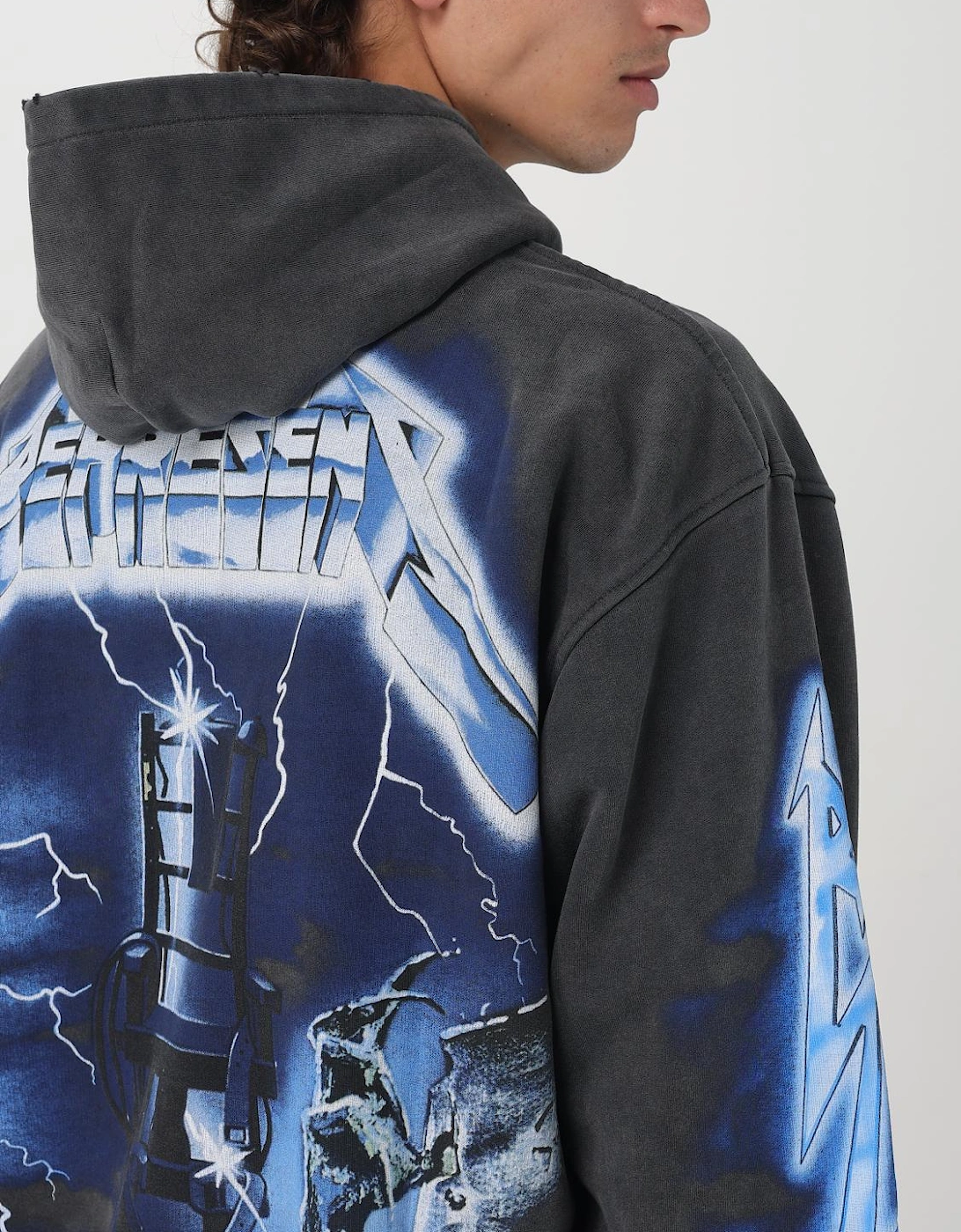 Metallica Ride The Lightning Oversized Hoodie
