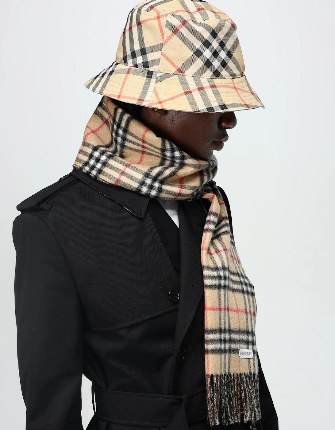 Check Print Bucket Hat