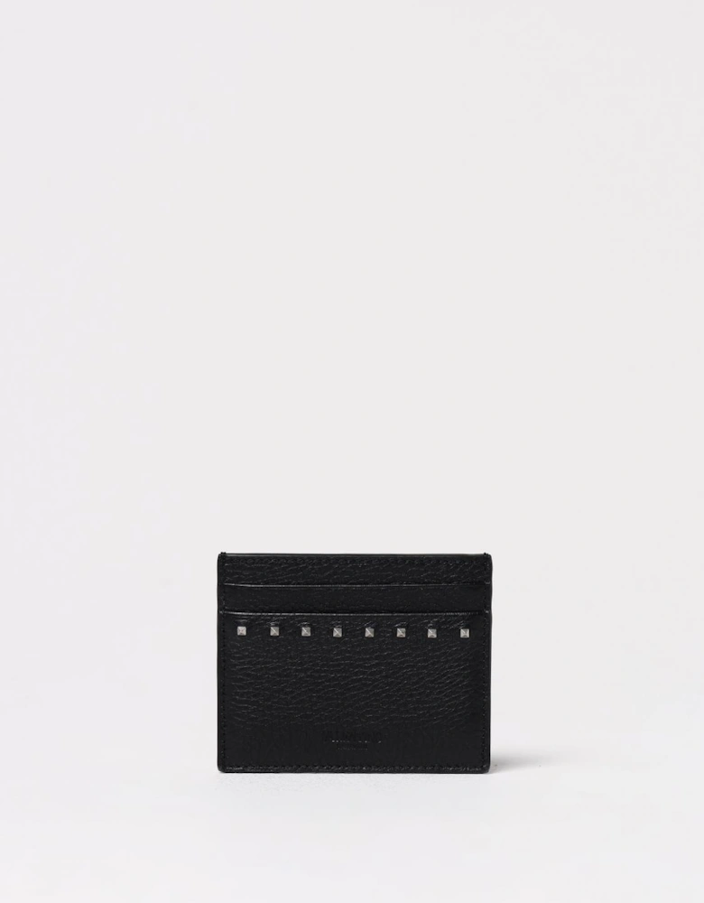 Rockstud Card Holder Leather Wallet