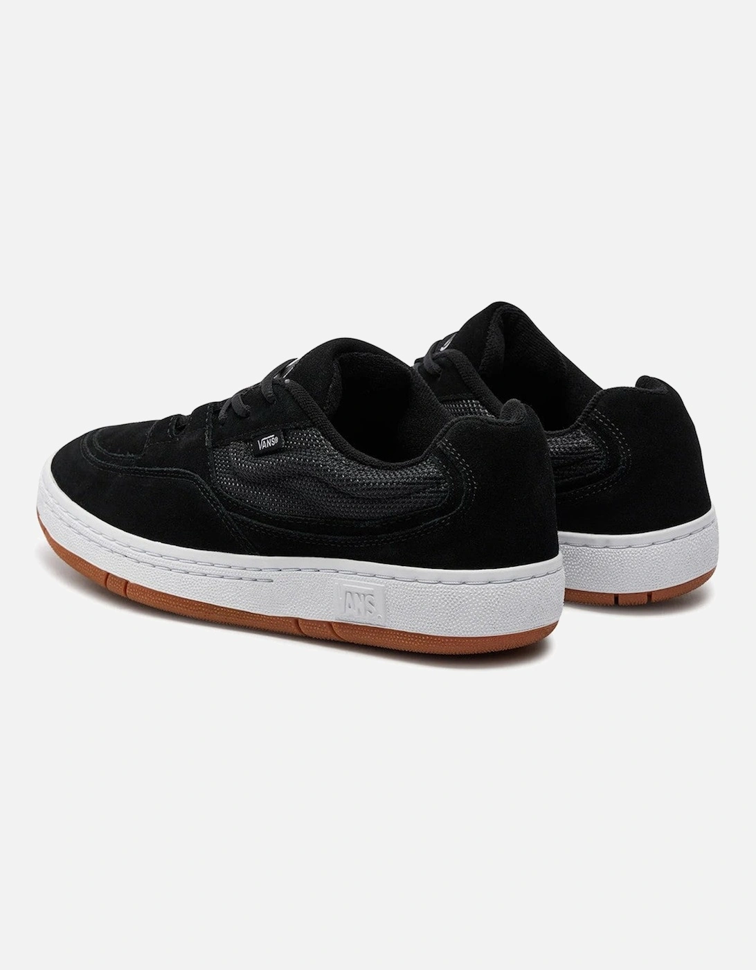 LeatherRoundToeRubberSoleSneakers