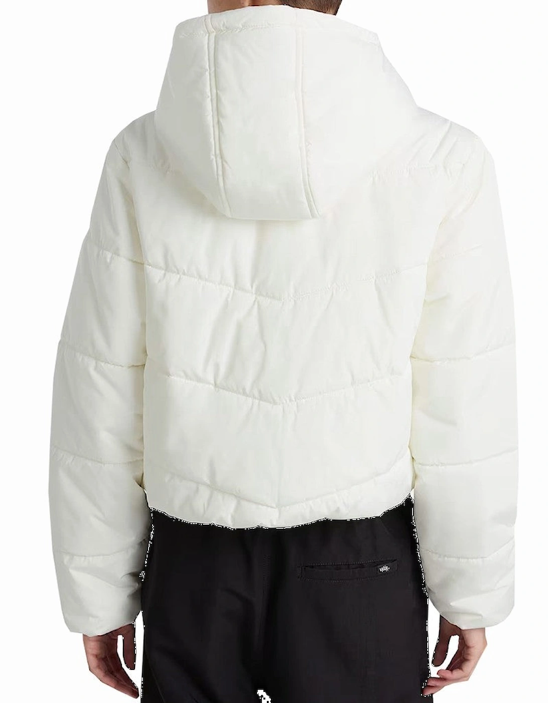 Polyester Bomber Jacket with Visible Logo and Zip Fastening