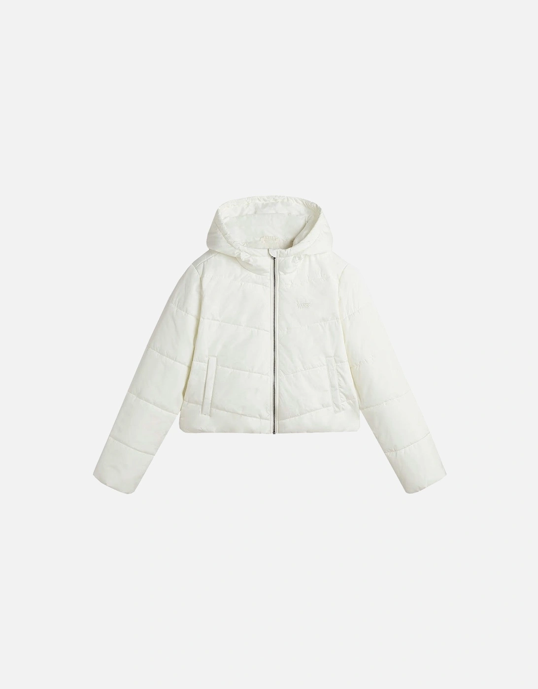 Polyester Bomber Jacket with Visible Logo and Zip Fastening