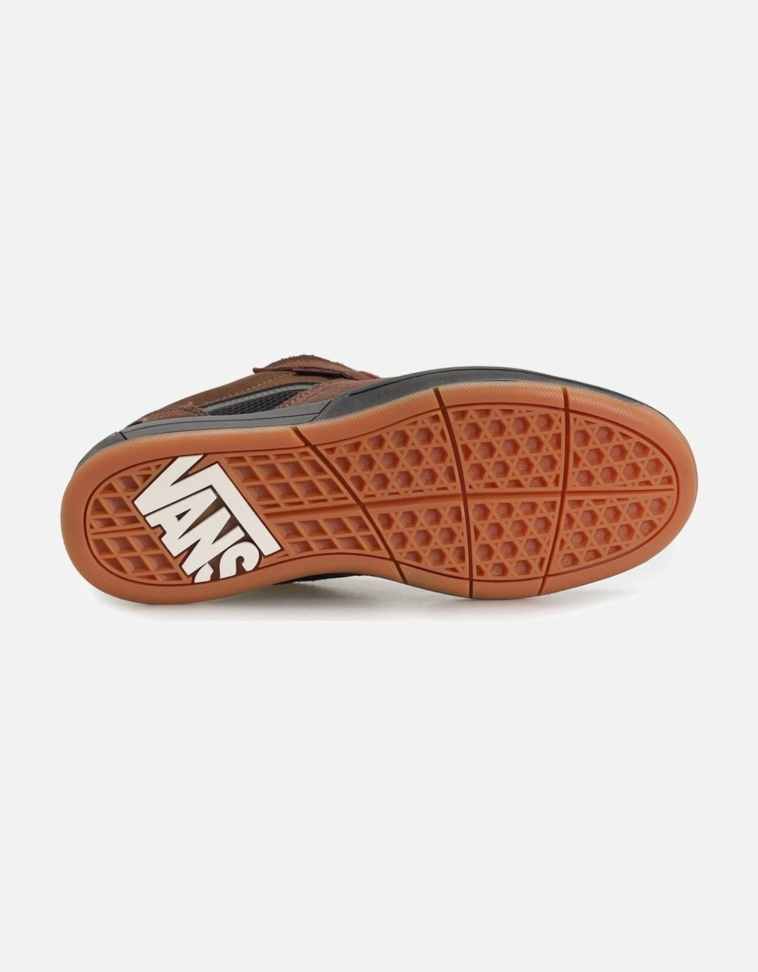 Leather Sneakers with Rubber Sole and Round Toe