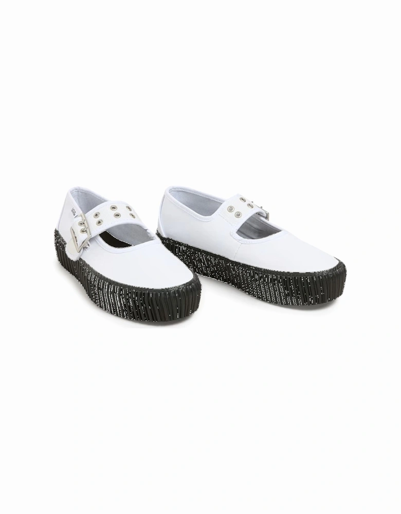 Synthetic Material Sandals with Rubber Sole