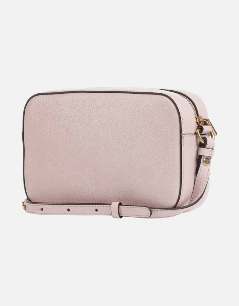 Leather Across-Body Bag with Adjustable Strap and Zip Fastening