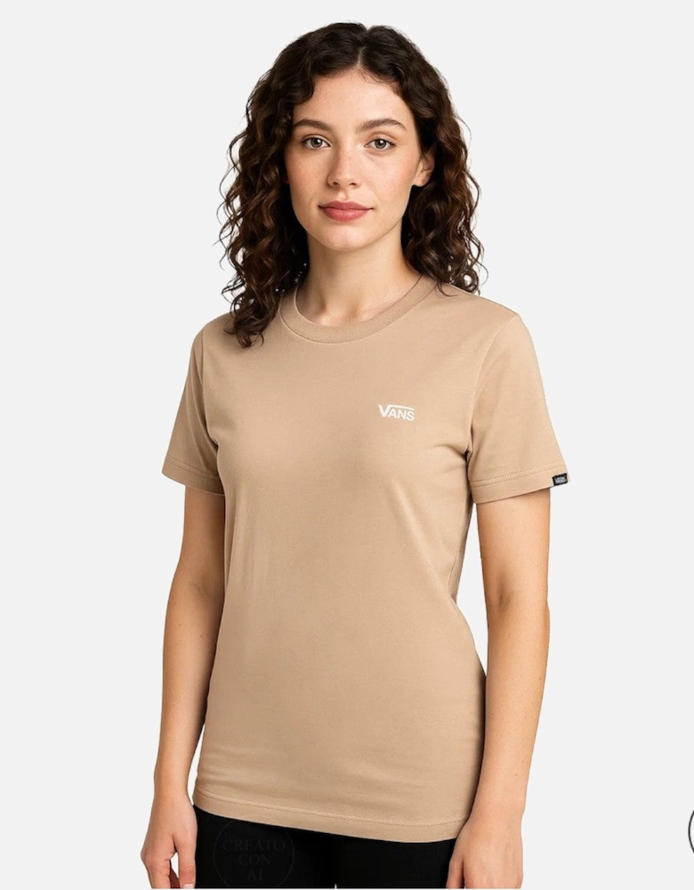 Cotton T-Shirt with Visible Logo and Short Sleeves