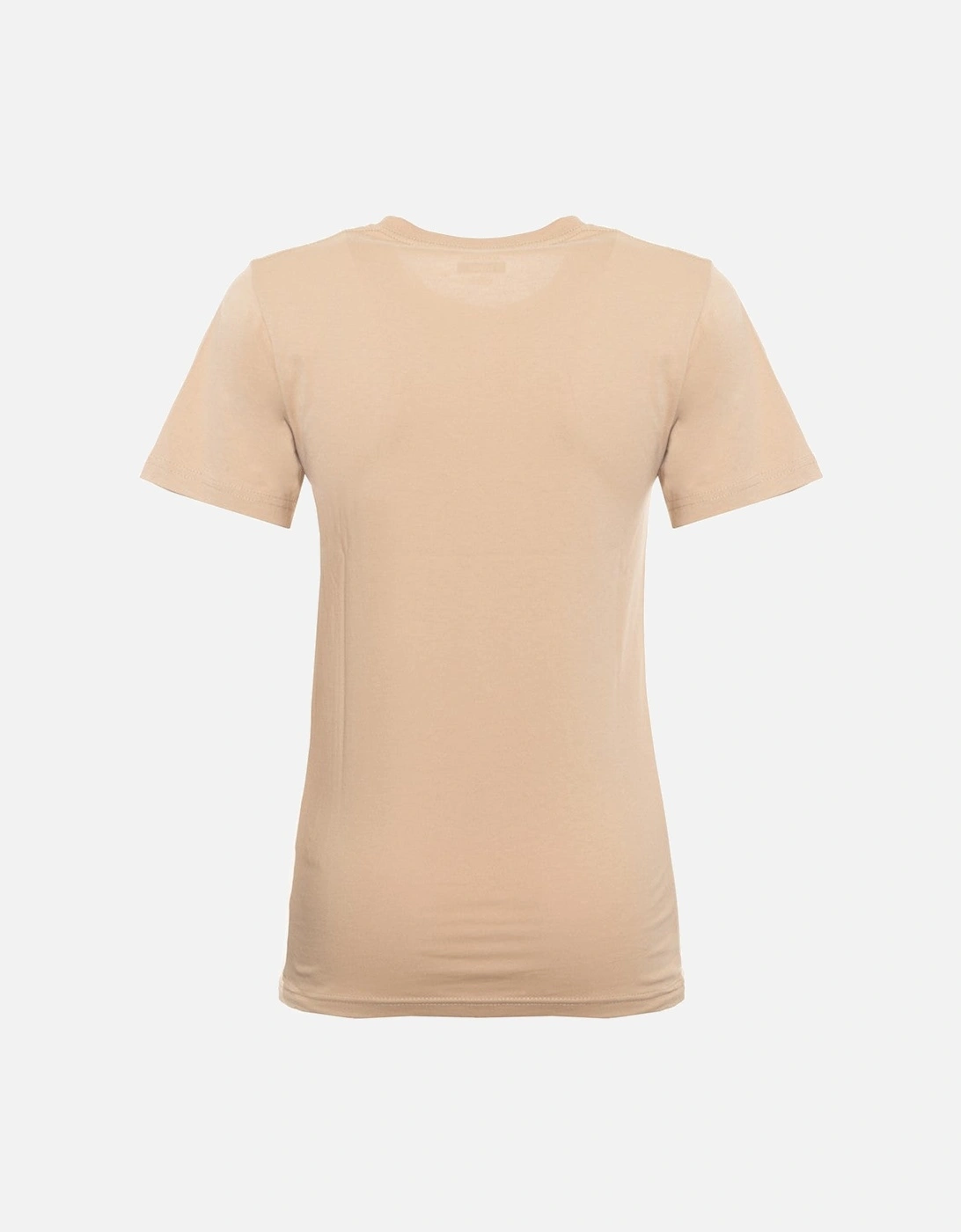 Cotton T-Shirt with Visible Logo and Short Sleeves