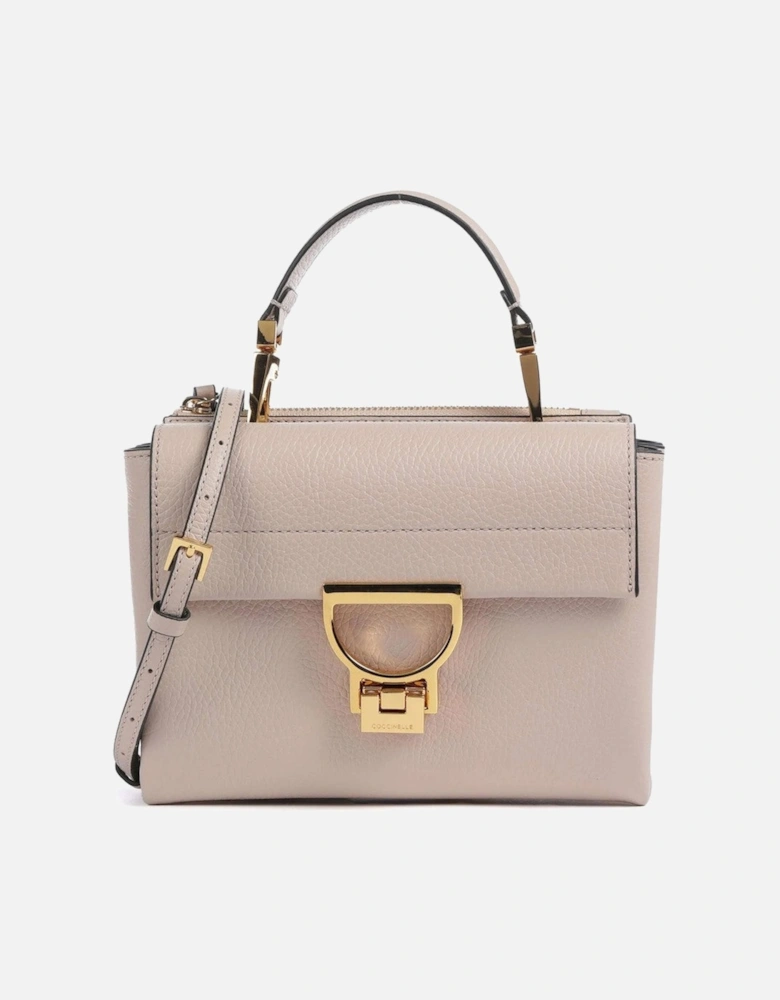 Leather Across-Body Bag with Adjustable Strap and Zip Fastening