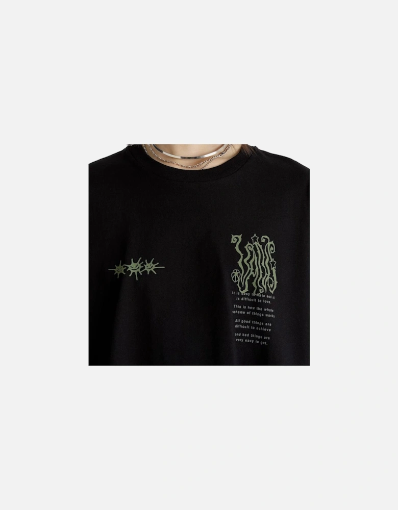 Cotton T-shirt with Visible Logo and Short Sleeves