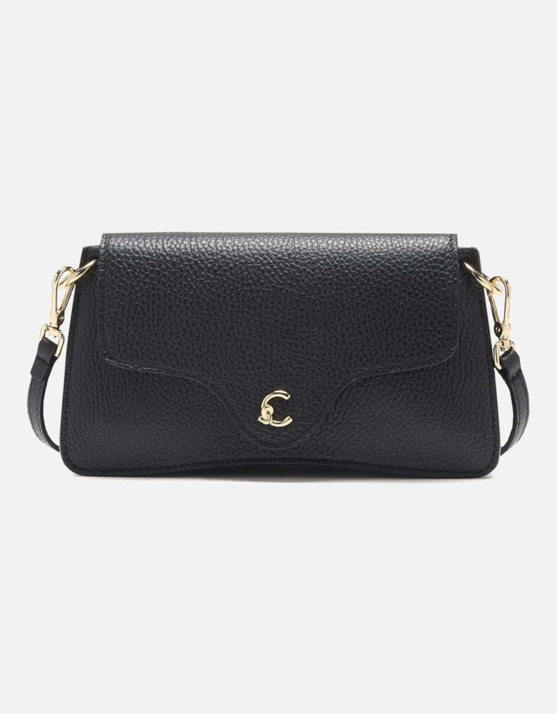 Leather Across-Body Bag with Removable Strap and Magnetic Fastening