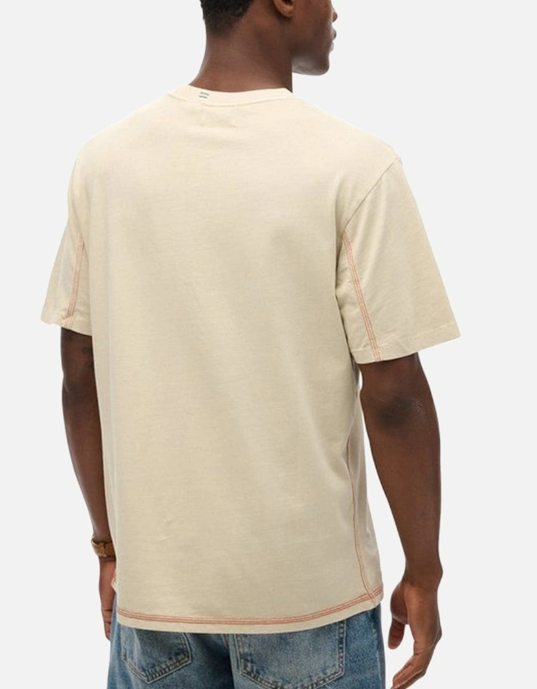 Cotton T-shirt with Visible Logo and Prints