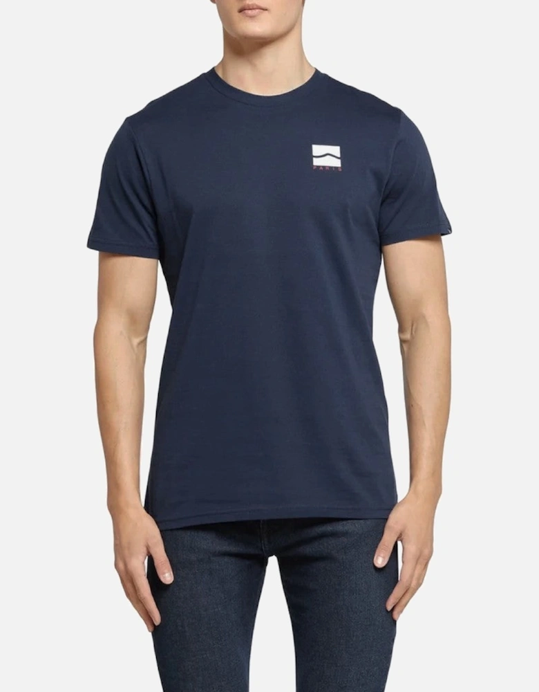 Cotton T-shirt with Visible Logo and Short Sleeves