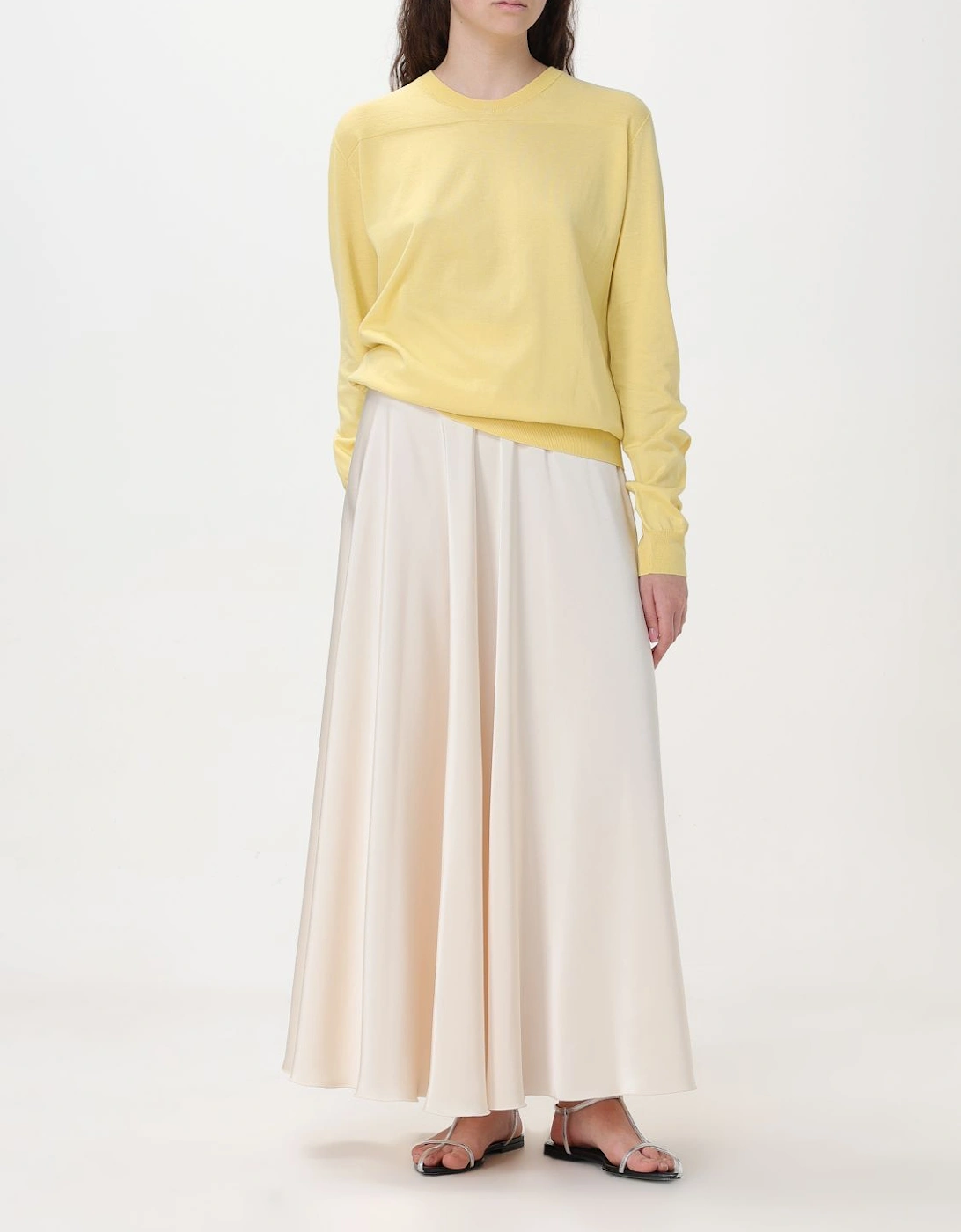 Cotton Crew Neck Knit Sweater