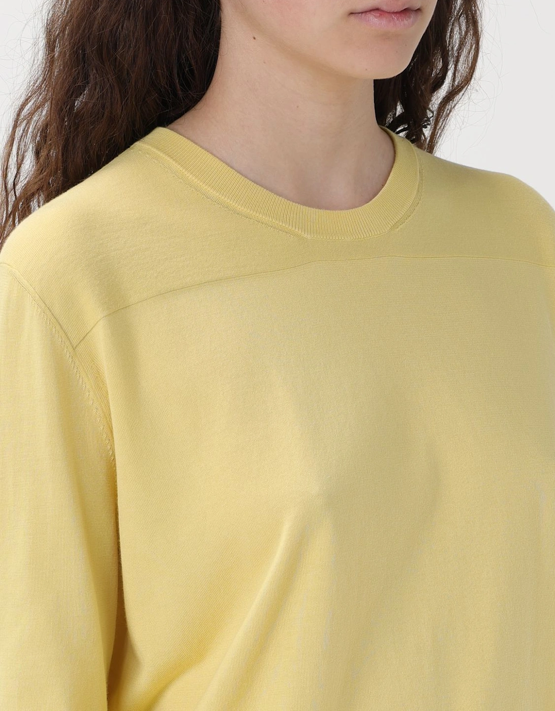 Cotton Crew Neck Knit Sweater