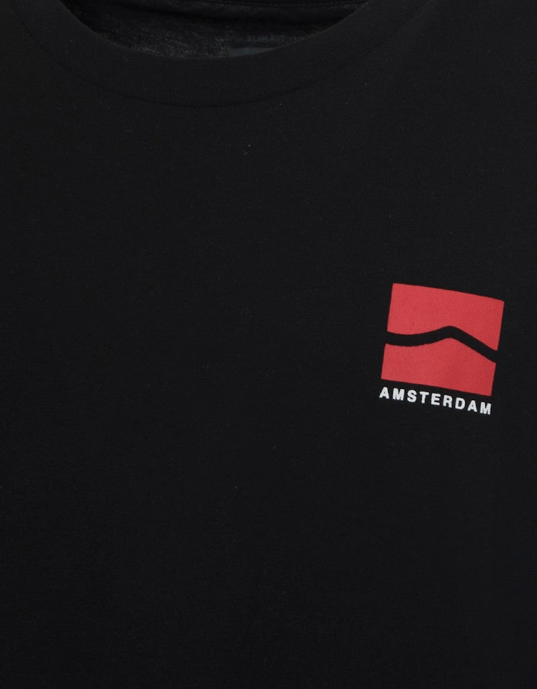 Cotton T-shirt with Visible Logo and Short Sleeves