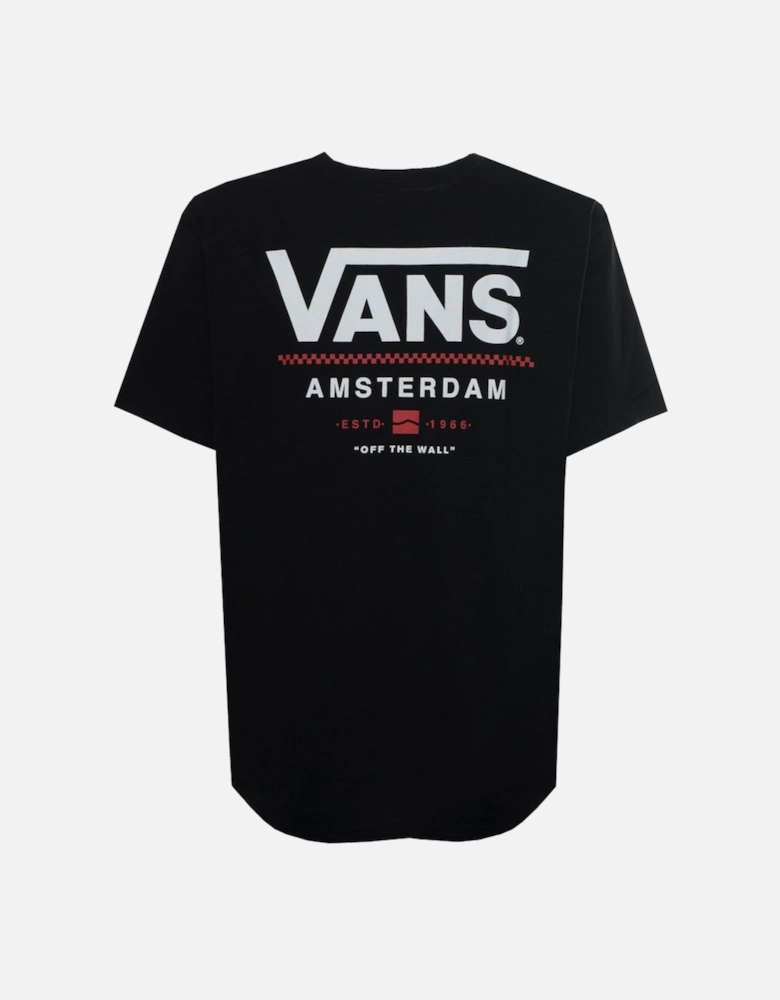 Cotton T-shirt with Visible Logo and Short Sleeves