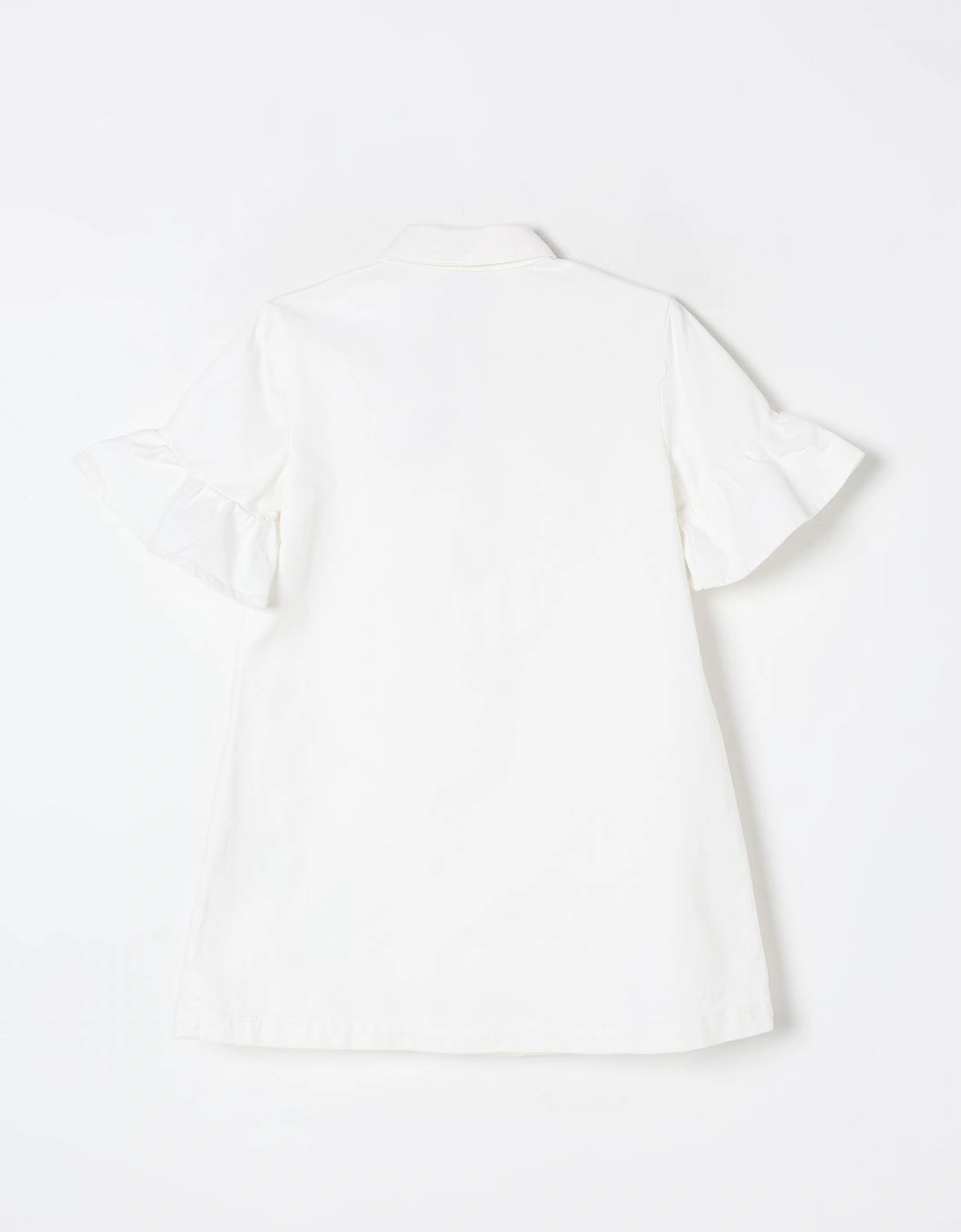 Girls Ruffle Sleeve Teddy Dress