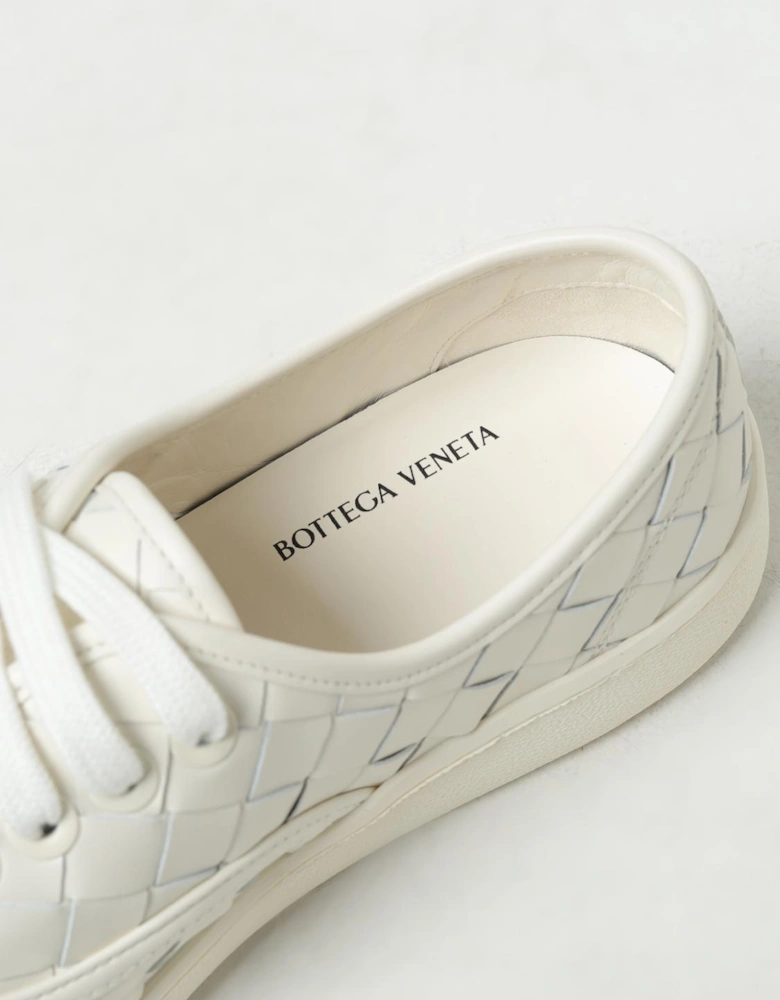Low-Top Lace-Up Woven Design Casual Footwear