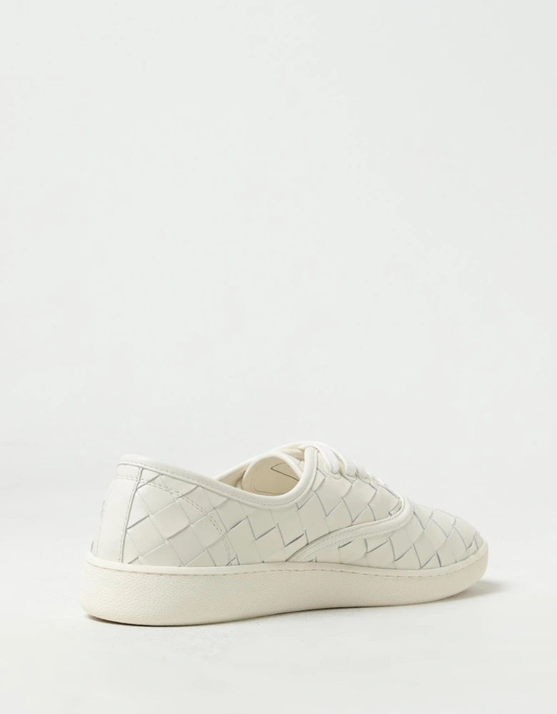 Low-Top Lace-Up Woven Design Casual Footwear