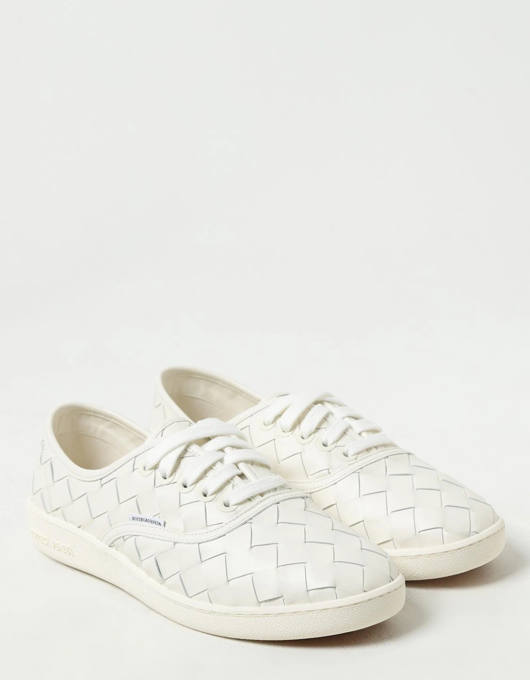 Low-Top Lace-Up Woven Design Casual Footwear