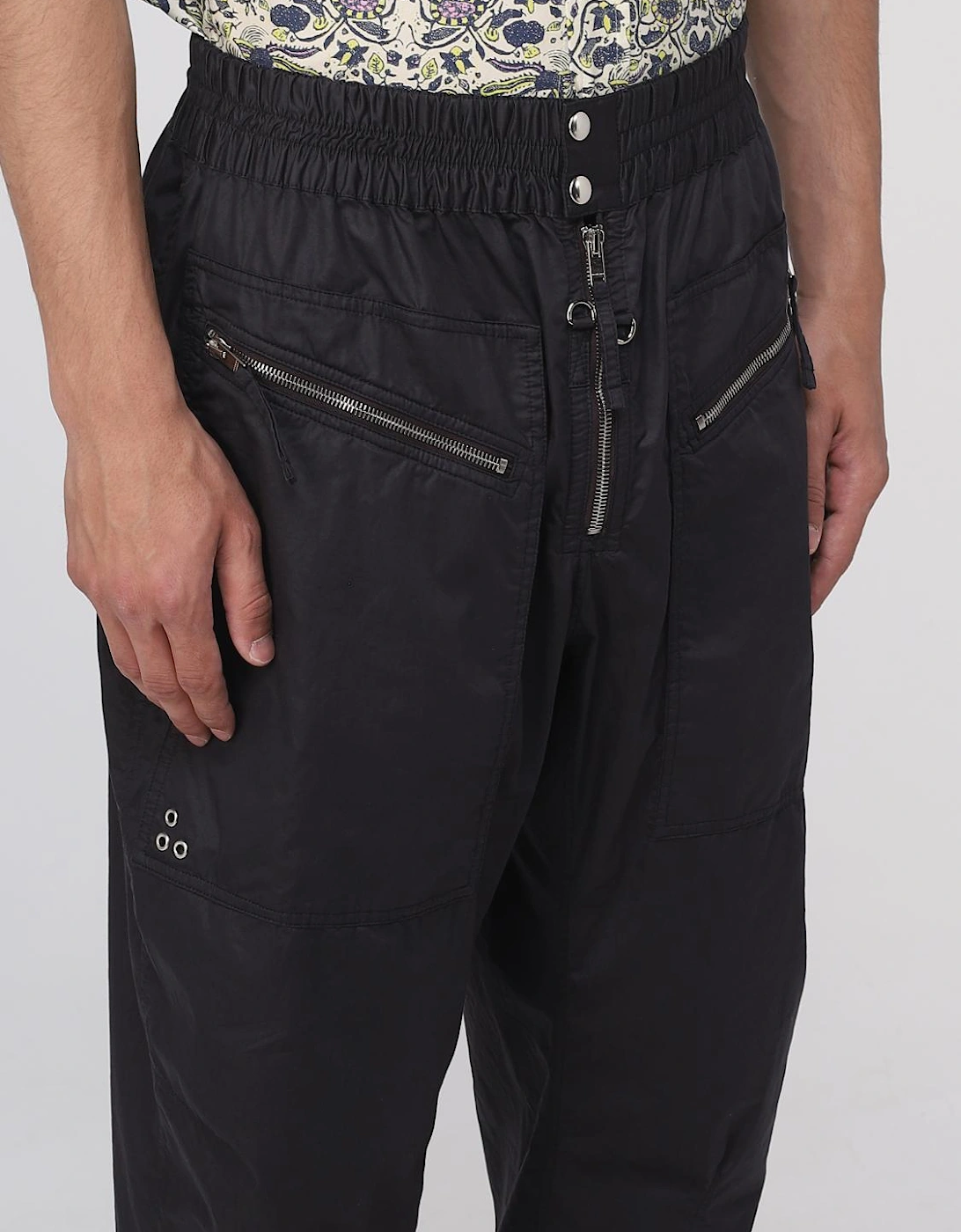RelaxedFit Nylon Zip Pocket Pants