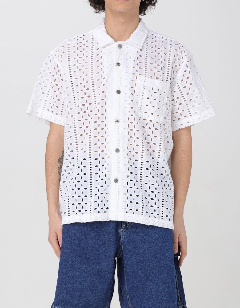 Eyelet Short Sleeve Shirt