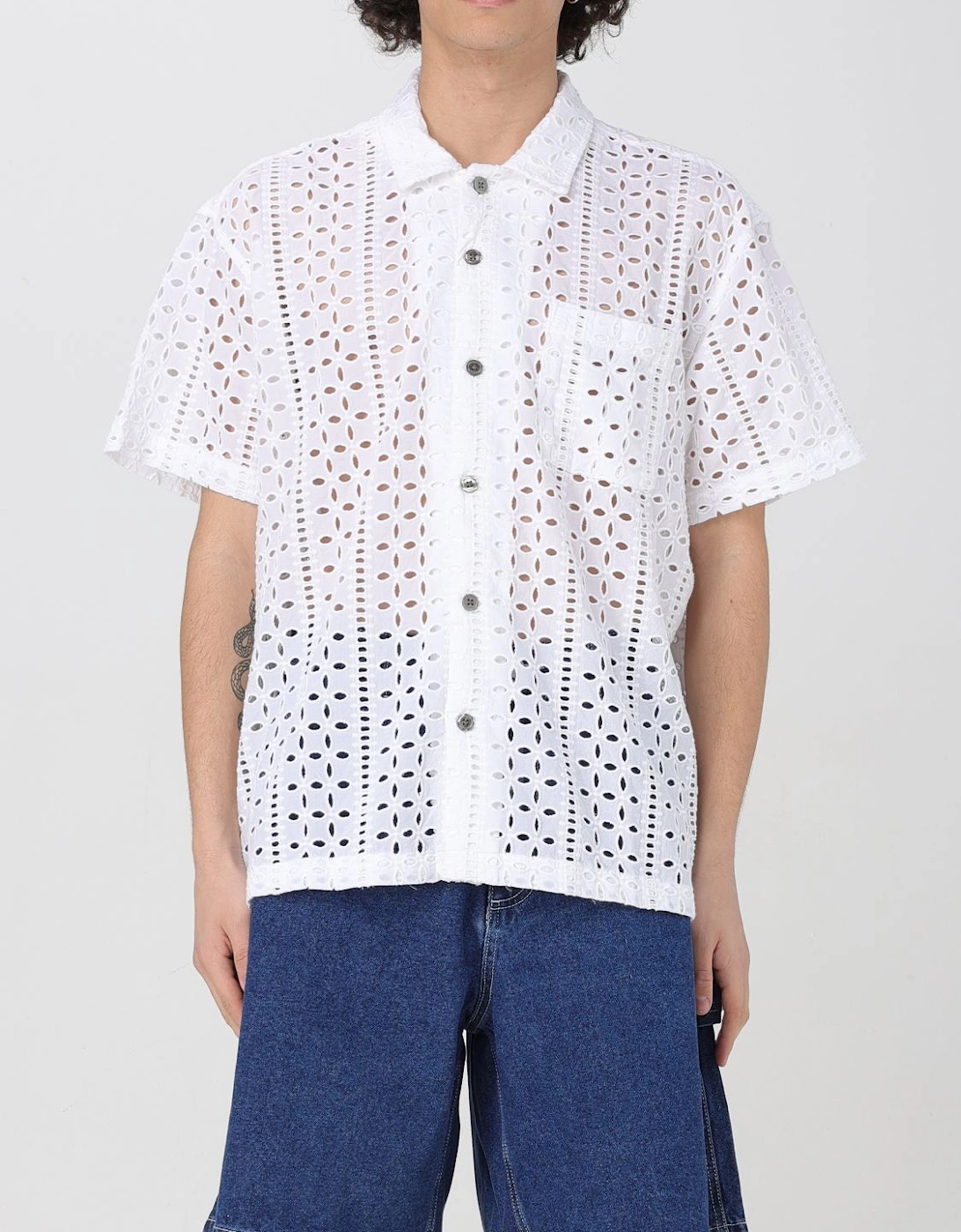 Eyelet Short Sleeve Shirt, 4 of 3